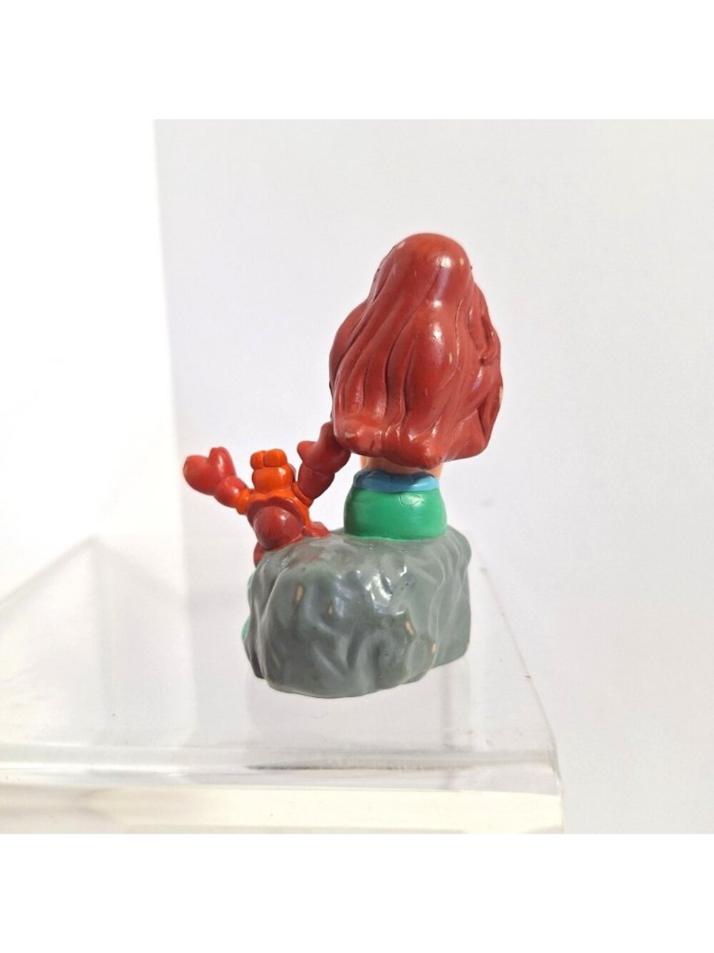 Ariel Sebastian PVC Figure Cake Topper Mermaid Sitting On Rock - Picture 4 of 9